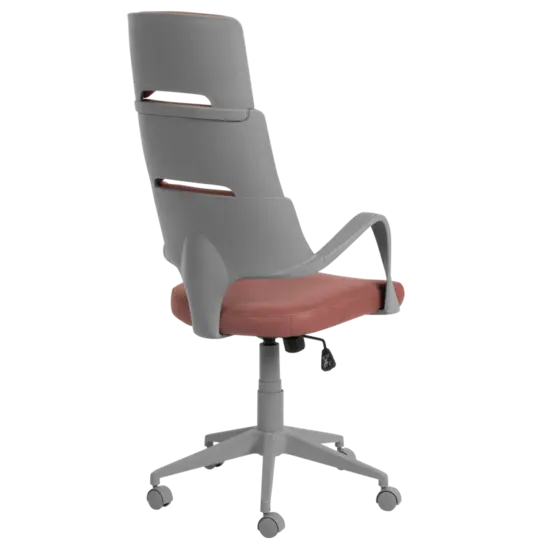 Директорски стол ОЛЕГ- сниман отзад, сива база