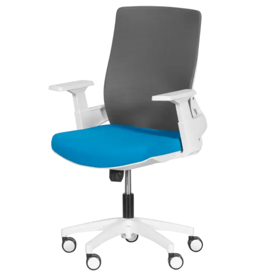 Работен стол Миглена 47-снимка отпред, бяла база