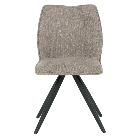 Трапезен стол ТОМА- бежов цвят дамаска