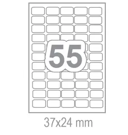 Самозалепващи етикети 37x24 55 бр.