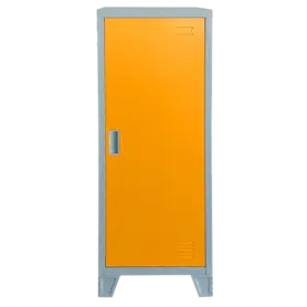 Метален гардероб детски BTL с 1 отделение- затворен, ранжев