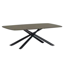 Холна маса БЕНИТА- бежов цвят плот от закалено стъкло