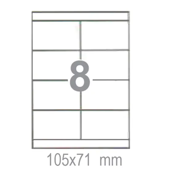 Самозалепващи етикети 105х71 8 бр.