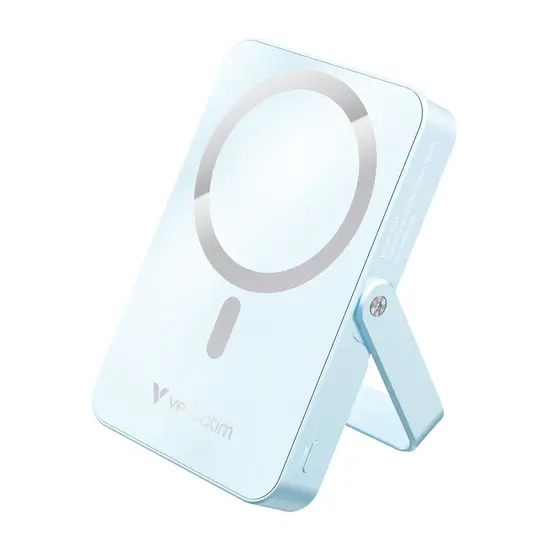 Външна батерия Verbatim Charge 'n' Go Power Bank with Stand Magnetic Wireless 10000mAh Blue