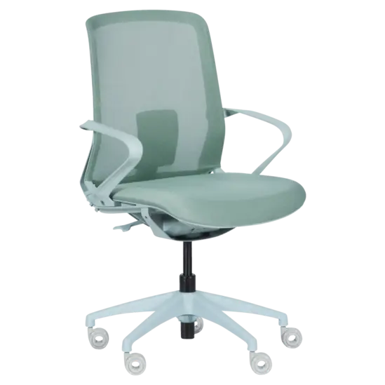 Работен стол Ирини- зелен, снимка отстрани