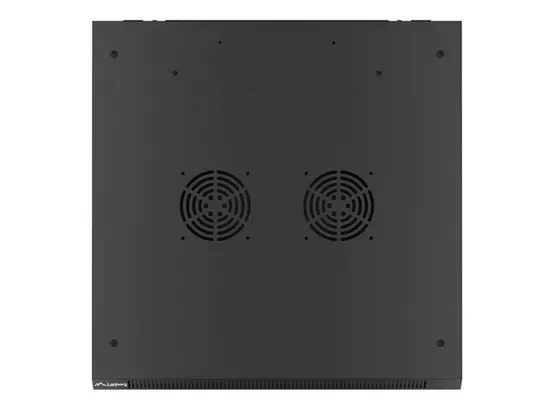 Комуникационен шкаф Lanberg rack cabinet 19' wall-mount 6U600x600 for self-assembly with metal door black (flat pack)