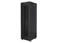 Комуникационен шкаф Lanberg rack cabinet 19' free-standing 42U600x800 (flat pack) with mesh door lcd black v2