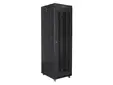 Комуникационен шкаф Lanberg rack cabinet 19' free-standing 42U600x800 (flat pack) with mesh door lcd black v2
