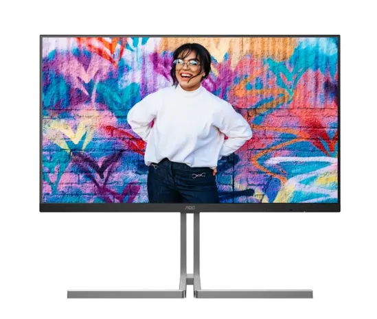 Монитор AOC U32U3CV, 31.5' Nano IPS WLED, 3840x2160@60Hz, 4ms GtG, 400cd m2, 1000:1, 50M:1 DCR, Adaptive Sync, FlickerFree, Anti Blue Light, 3Wx2, Tilt, Height Adjust, Pivot, Swivel, 2xHDMI, DP, USB hub