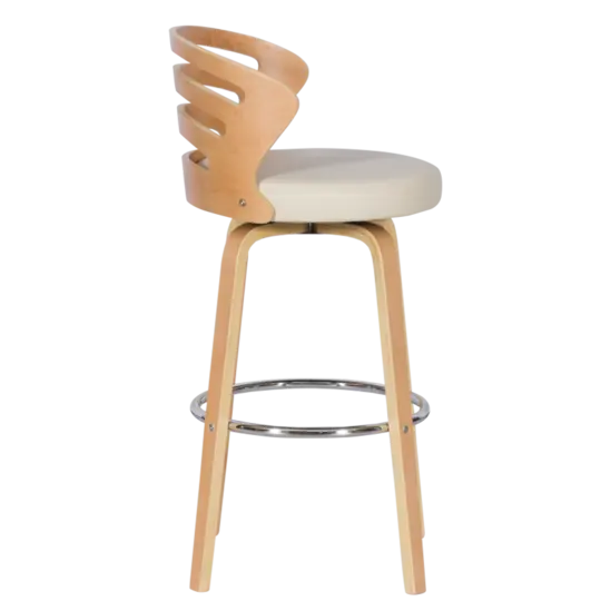 Бар стол АЛИС- дърво с еко кожа