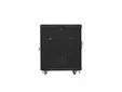 Комуникационен шкаф Lanberg rack cabinet 19' free-standing 15U600x800 (flat pack) with mesh door black