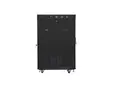 Комуникационен шкаф Lanberg rack cabinet 19' free-standing 22U800x800 (flat pack) with glass door lcd black v2