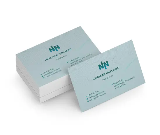 Визитки едностранни 1000 броя