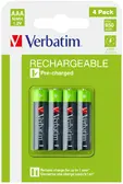 Батерия Verbatim RECHARGEABLE BATTERY AAA 4 PACK  HR03