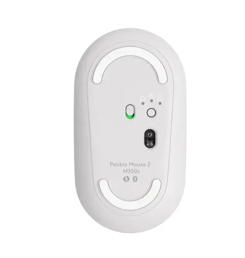 Мишка Logitech Pebble Mouse 2 M350s - TONAL WHITE - BT - NA - EMEA-808 - DONGLELESS