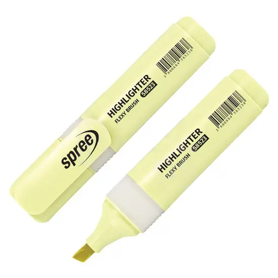 Текст маркер Flexy Brush Pastel жълт 