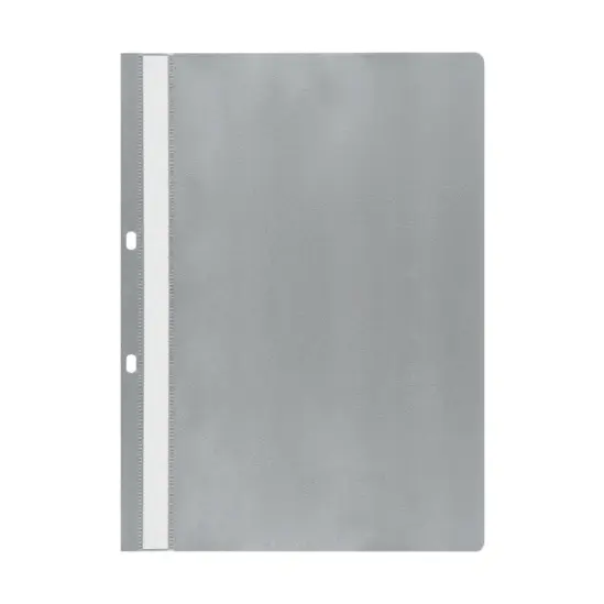 Папка PVC с перфорация 50 броя сребро