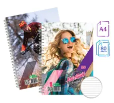 Тетрадка спирала А4 вестник 80 л редове