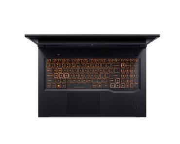 Лаптоп Acer Nitro V17 AI, ANV17-41-R5SU, AMD Ryzen R7 260 (up to 5.1GHz, 16MB), 17.3'QHD (2560x1440) IPS 165Hz, 1*16GB DDR5 (1 slot free), 1TB SSD +1*M.2 free, GeForce RTX 5070 8GB GDDR7, MicroSD, HD Cam, Wi-Fi 6E, BT 5.3, Backlit kbd, No OS, Black