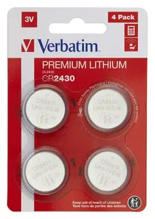 Батерия Verbatim Lithium Battery CR2430 3V 4 Pack