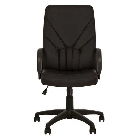 Директорски стол MANAGER -еко кожа, черен цвят