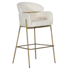 Бар стол КАТЕРИНА- с висока облегалка за гърба и голяма седалка с подлакътници