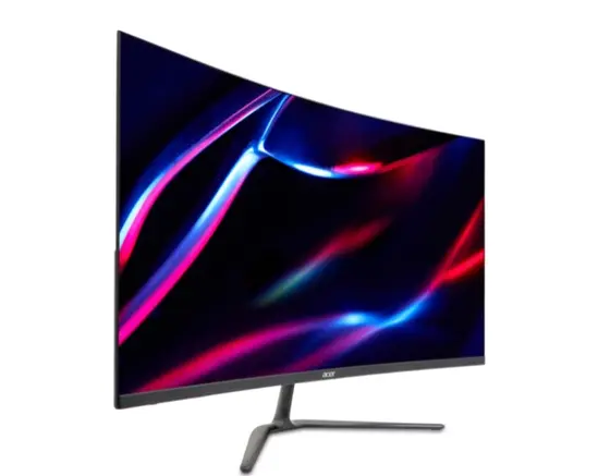Монитор Acer Nitro ED320QUS3bmiipx, 31.5'' Curved QHD (2560x1440), VA, 180Hz, 100M:1, 250 nits, 5ms(GTG)/1ms (VRB), FreeSync, 2xHDMI, 1xDP, Audio Out, BlueLightShield, Speakers, Tilt, VESA, Energy Class F, Black, 2Y