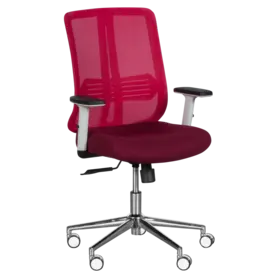 Работен стол РАДИ-червен, с лумбална опора