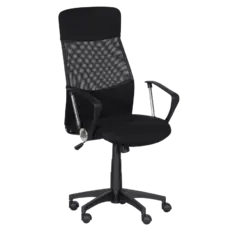 Работен стол ИГОР- сниман отстрани, мрежа, дамаска