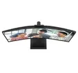 Монитор AOC CU34E4CW, 34" Curved 1500R, VA, WLED, 3440x1440@120Hz, 4ms GtG, 1ms MPRT, 350cd m/2, 3500:1, 50M:1 DCR, Adaptive Sync, FlickerFree, Anti-Blue Light, 5Wx2, Webcam 5MP, Tilt, Height Adjust, Swivel, 2xHDMI, DP, USB hub, KVM, RJ45