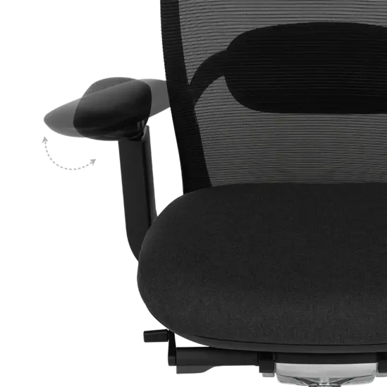 Работен стол ЕРОС- регулируеми подлакътници, настрани