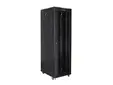 Комуникационен шкаф Lanberg rack cabinet 19' free-standing 42U800x800 (flat pack) with glass door lcd black v2
