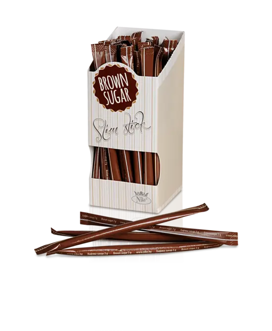 Кафява захар Slim Stick пакетче 3 гр кутия