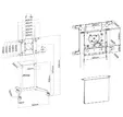 Стойка Neomounts Mobile Flat Screen Floor Stand (height: 160 cm)