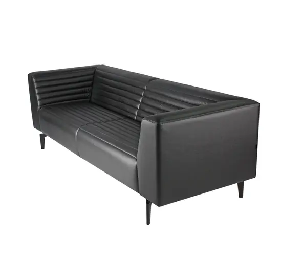 Триместен диван ОМУРТАГ COSTA 03 - сниман отдясно, сив на цвят