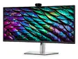 Монитор Dell P3426WEB, 34" Curved Conferencing Monitor, IPS Anti-Glare, 5ms, 100 Hz, 1500:1, 300 cd/m2, WQHD 3440x1440, 99% sRGB, HDMI, Display Port, USB-C Hub, RJ45, Webcam, Mic, Speacers, KVM Switch, PD 90W, Height Adjustable, Pivot, Swivel, Tilt, Black