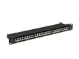 Пач панел Lanberg patch panel 24 port 1U 19' CAT.7 ftp with cable organizer shielded black