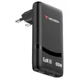 Зарядно устройство Verbatim Fold 'n' Go GaN Charger 65W EU plug Black