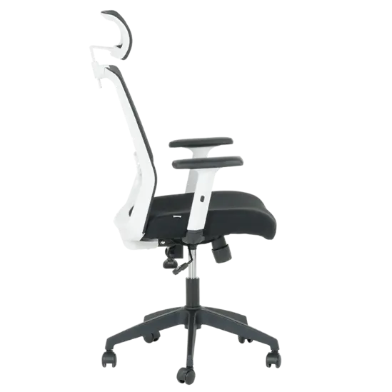 Директорски стол АНУШ- снимка отстрани, изправена позиция