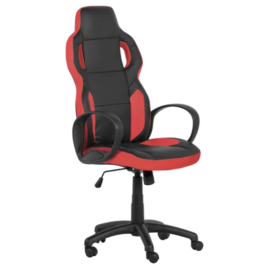 Геймърски стол ВИХЪР- черно с червено