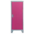 Метален гардероб детски BTL с 1 отделение- затворен, розов