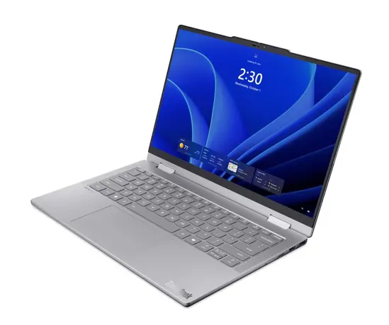 Лаптоп Lenovo ThinkBook 14 2-in-1 G6 Intel Core Ultra 5 325 (up to 4.5GHz, 12MB), 16GB DDR5-5600, 512GB SSD, 14" WUXGA (1920x1200) IPS, Glossy, Touch, Intel Graphics, FHD 1080p&IR Cam, Pen, WLAN, BT, Backlit KB, No FPR, 3 cell, DOS, 3Y Onsite