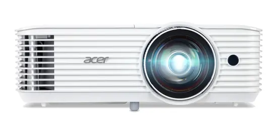 Мултимедиен проектор Acer Projector S1386WH, DLP, Short Throw, WXGA (1280x800), 3600 ANSI Lumens, 20000:1, 3D, HDMI, VGA, RCA, Audio in, Audio out, VGA out, DC Out (5V1A, USB-A), Speaker 16W, Bluelight Shield, 3.1kg, White