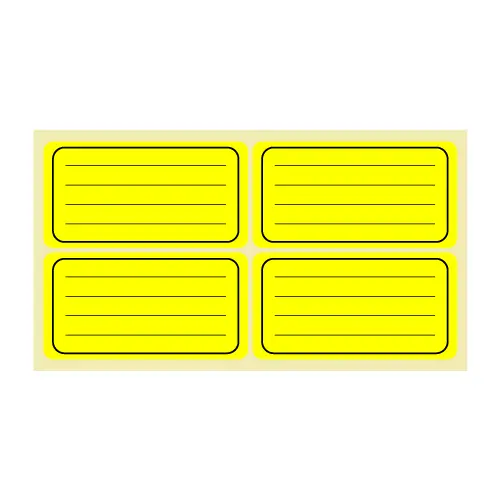 Етикети ученически Spree неон лепящи 160 броя