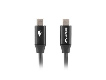 Кабел Lanberg USB-C M/M 2.0 cable 1.8m Quick Charge 4.0, black