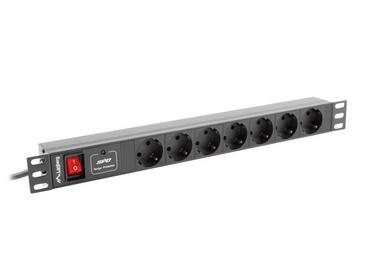 Филтър Lanberg power distribution unit (PDU) 19'1U 10A 7 SOCKETS SCHUKO 2M, black