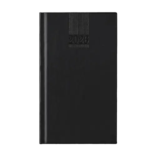 Календар - бележник ПОЛО джобен-черен цвят