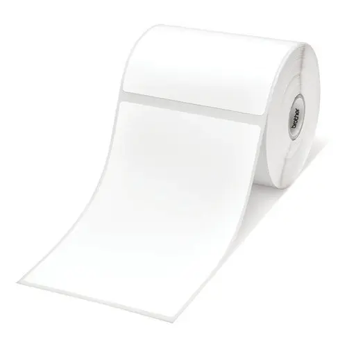 Консуматив Brother BDE-1J152102-102 White Paper Label Roll, 350 labels per roll, 102x152 mm (Order Multiples of 8)