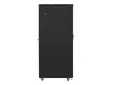 Комуникационен шкаф Lanberg rack cabinet 19' free-standing 42U800x1000 (flat pack) with mesh door black