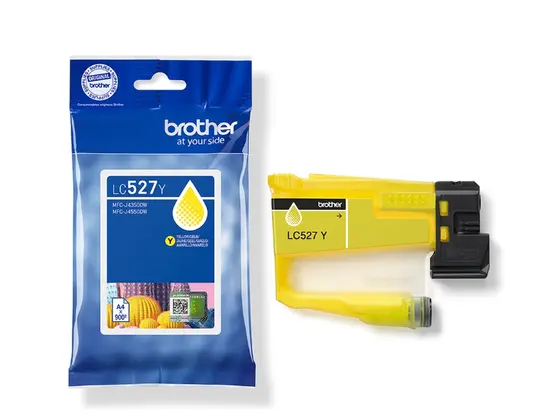 Консуматив Brother LC527Y Yellow Ink Cartridge for MFCJ5010DW/MFCJ5110DW - 900 page yield